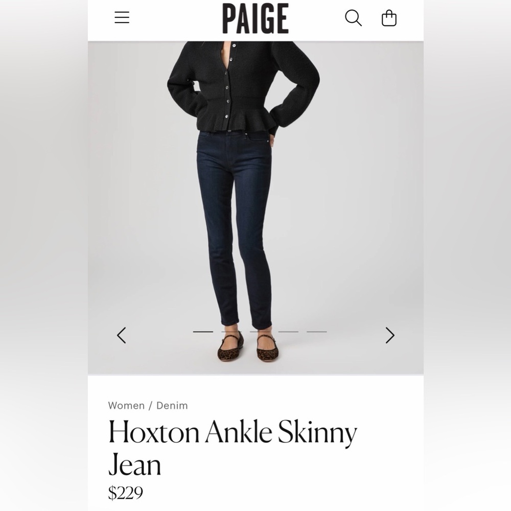 PAIGE Hoxton Ankle Women's Skinny Jeans NWT - Picture 2 of 10